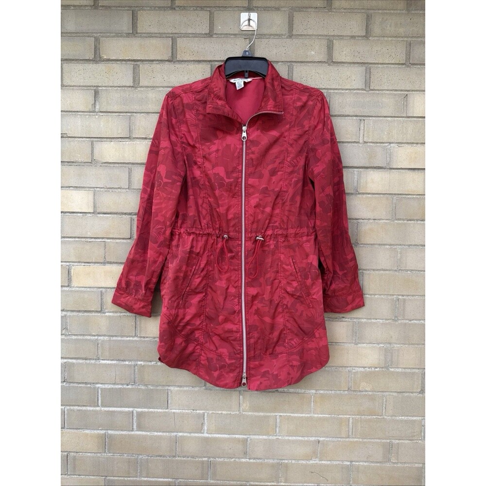 Tommy Bahama Jacket Womens Camo Canyon Anorak Drawstring Windbreaker Coat Sz XS